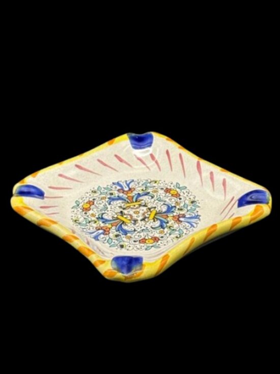Vintage Moma Italy Other - Vintage Ceramiche Artigianali Italy Hand Painted Ceramic Ashtray Trinket Dish